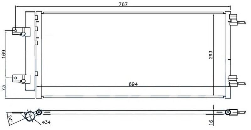 KLİMA RADYATÖRÜ (KONDANSATÖRÜ) OPEL ASTRA K 15>...
