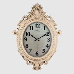 (731-CV) DUVAR SAATİ KREM RENGİ ÇERÇEVE (ÇAP:73cm ...