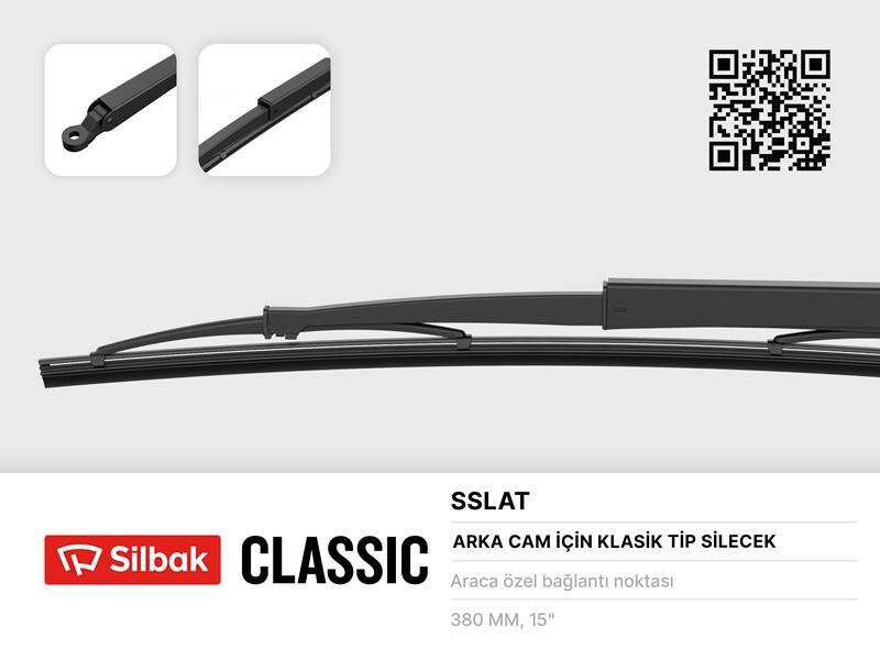 SİLECEK SÜPÜRGESİ 385MM ARKA CAM SİLME SİSTEMİ KAR...