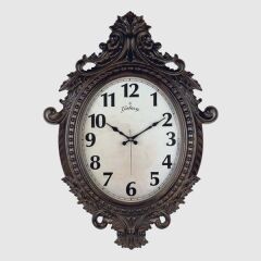 DUVAR SAATİ KAHVERENGİ ÇERÇEVE (ÇAP:73cm x 54cm) V...