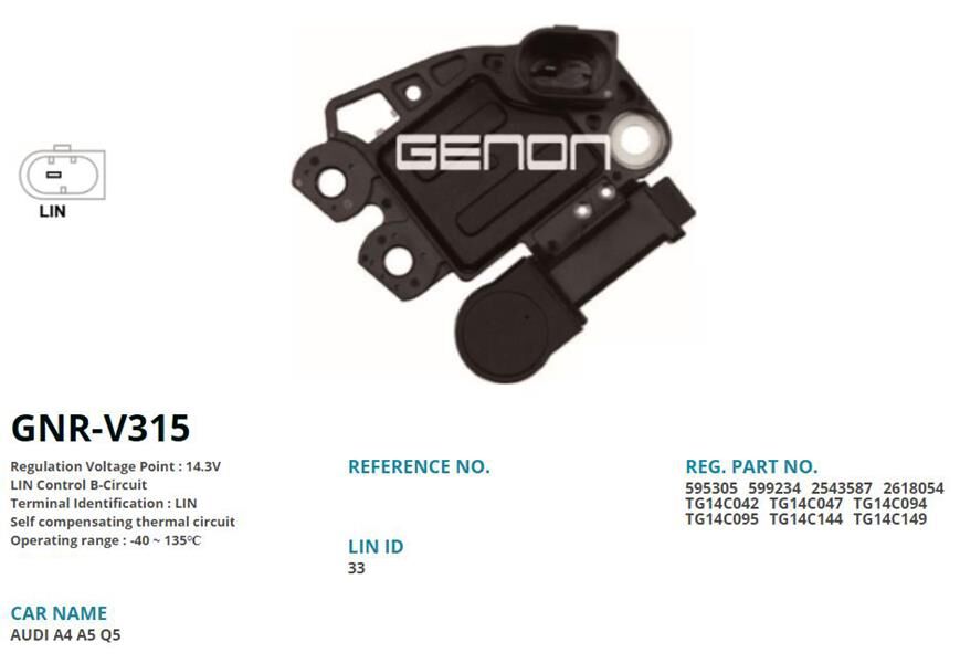 12V AUDI A4-A5-Q5 2.0 TDI (LIN)