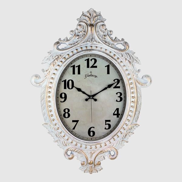 (731-BA) DUVAR SAATİ GRİ ÇERÇEVE (ÇAP:73cm x 54cm)...