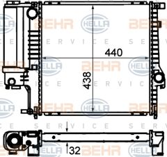 SU RADYATORU E30-E36-Z3 M40-M42-M43-M44-M50-M52 91-99