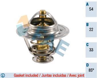 TERMOSTAT (85C) CORSA B-C-ASTRA F-G-H-COMBO-VECTRA...