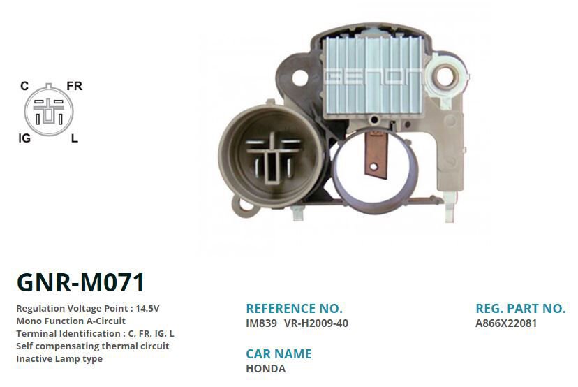 12V HONDA CIVIC-ACCORD-CR-X-ROVER 216-416 (C FR IG...