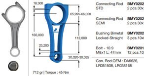 PISTON KOLU 30PIM 306DT DISCOVERY 4 L319 09>18 ...