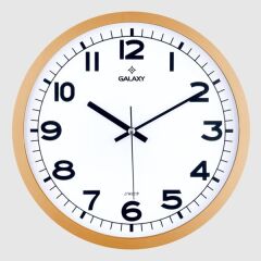 DUVAR SAATİ ALTIN SARISI ÇERÇEVE (ÇAP:29.5CM) AKRİ...