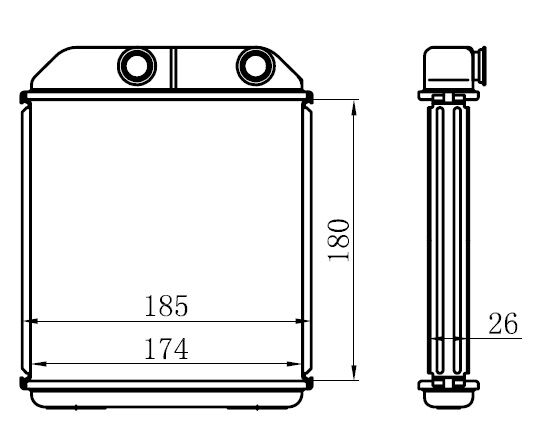 KALORİFER RDAYATÖRÜ BRAZİNG L200 (180x174x26)