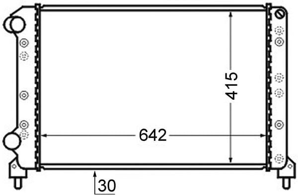 SU RADYATORU  KLIMASIZ/MECHANIC 643×415X34 DOBLO 1,9 D 01-