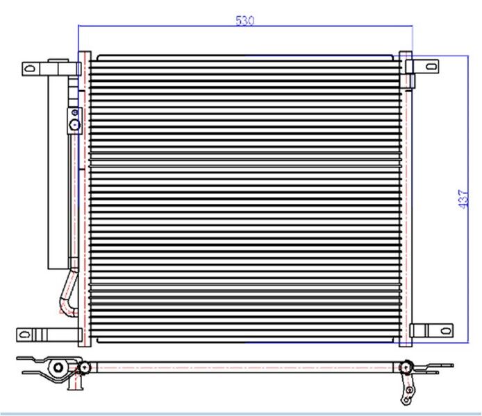 KLİMA KONDENSERİ CHEVROLET AVEO 1.2İ-1.4İ 05=> ...