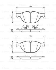 FREN BALATASI ON X5 E70-X5 F15-X6 E71-X6 E72-X6 F16 3.0 D-3.5 D-3.5-4.8-5.0  07-19