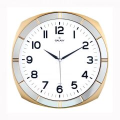 DUVAR SAATİ ALTIN SARISI-GRİ ÇERÇEVE (ÇAP:30.9CM) ...