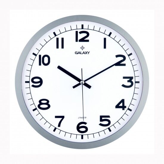 DUVAR SAATİ GRİ ÇERÇEVE (ÇAP:29.5CM) AKRİLİK BOYAL...