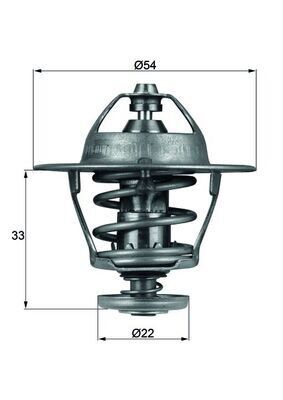 TERMOSTAT 85 °C CORSA B COMBO B 15D-X15D-X15TD-17D-X17D 93-