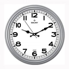 DUVAR SAATİ GRİ ÇERÇEVE (ÇAP:30CM) AKRİLİK BOYALI ...