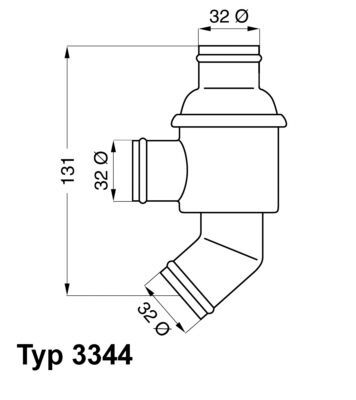 TERMOSTAT (75C) BMW 1502-1600-1800-2000-2002-316-3...