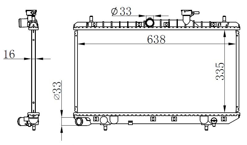 RADYATÖR BRAZİNG ACCENT II ADMIRE 1.6I (00-05) (AC...