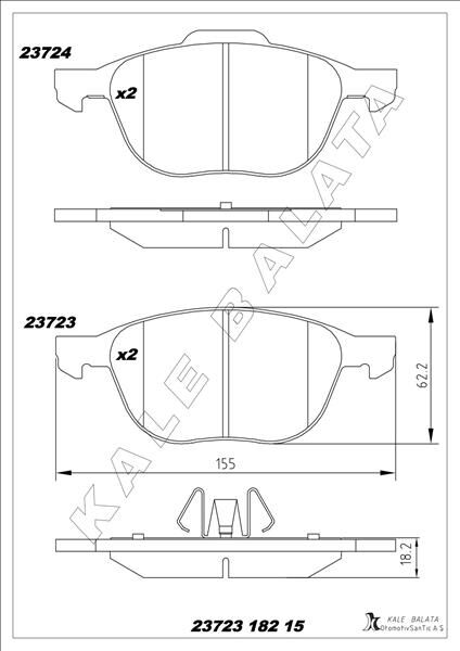 BALATA ÖN C-MAX-C-MAX II-C-MAAX II VAN-ECOSPORT-FO...