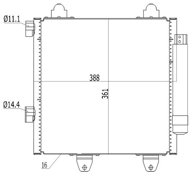 KLİMA RADYATÖRÜ (KONDENSERİ) P107 05>14 1.0İ 12...