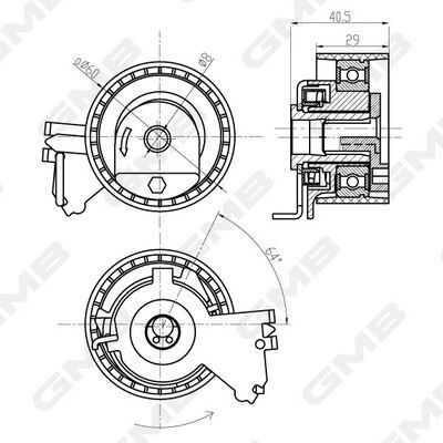 TRIGER GERGI RULMANI (ET3J4) 1.4 16V 206/207/307/C4 03-