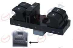 CAM AÇMA ANAHTARI (DÖRTLÜ-NİKELAJLI) POLO 2010=>...