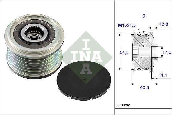 ALTERNATÖR KASNAĞI (RULMANLI) CLIO III-KNG-MGN II-...