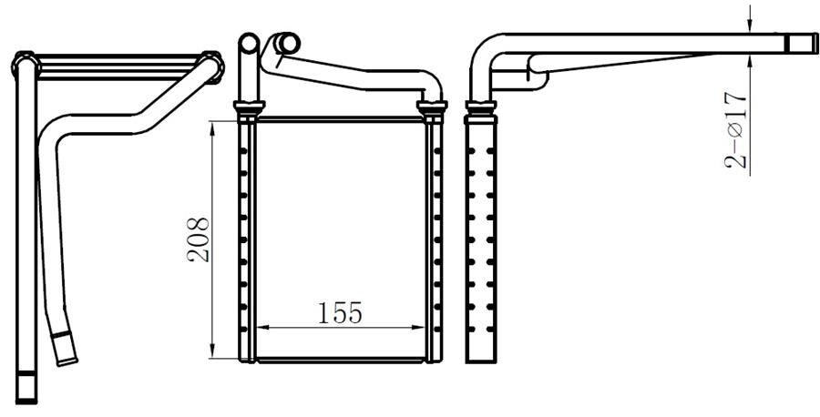 KALORIFER RADYATORU BRAZING TOYOTA AURIS-COROLLA 1...