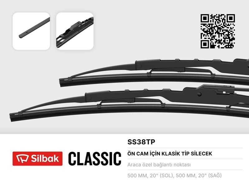 (SS38T) SİLECEK SÜPÜRGESİ 510MM SAMARA ÖN CAM