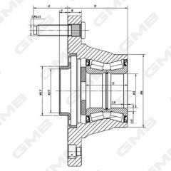 PORYA ARKA RULMANLI [ONDEN CEKER] [GENIS Ø 44.50] TRANSIT V-362 12-