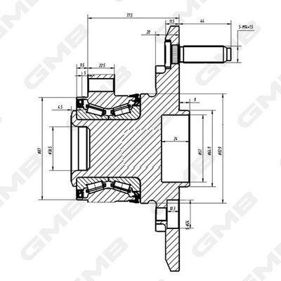 PORYA ON RULMANLI 5 BIJON [ARKADAN CEKER TEK TEKER] TRANSIT V-363 14-
