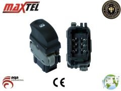 CAM KALDIRMA ANAHTARI CLIO III SAĞ 6 PİN (GRİ SİYA...