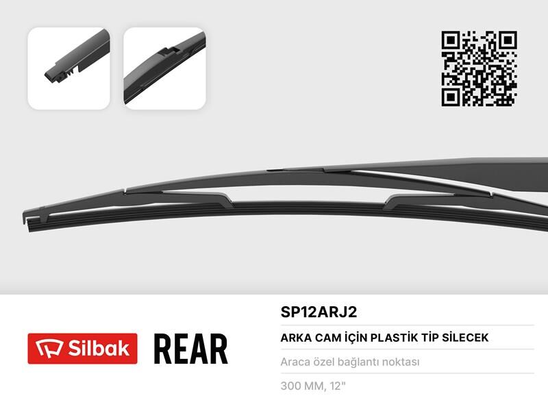 SİLECEK SÜPÜRGESİ ARKA PLASTİK TİP 300MM CITROEN C...