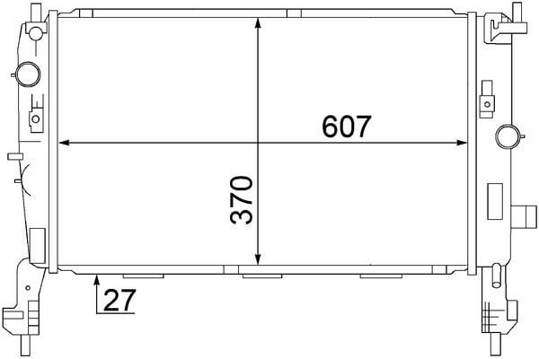 SU RADYATORU MERIVA A Y17DT 03-10