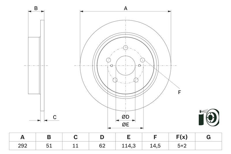 FREN DISKI ARKA CHR 16-
