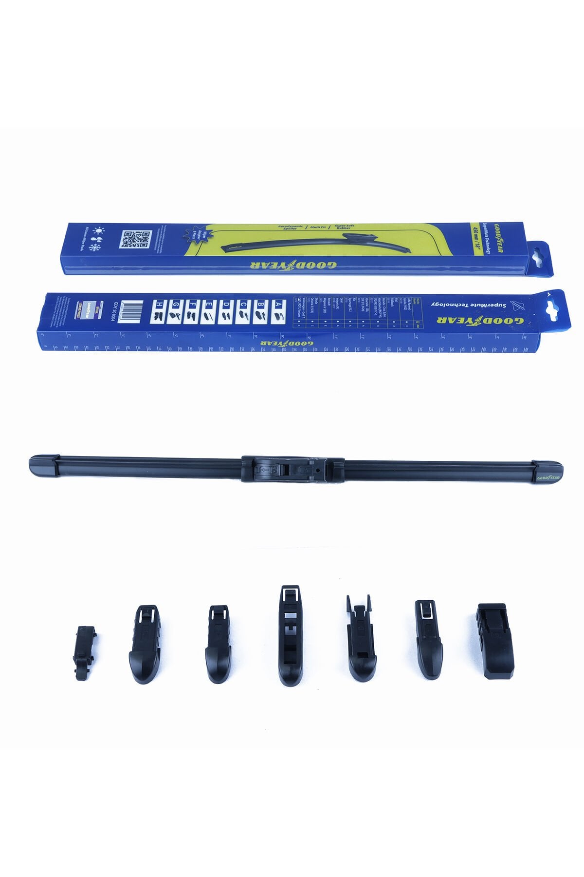 SİLECEK SÜPÜRGESİ ÖN 450MM (ADET) MUZ TİPİ UNİVERSAL 8 APARATLI GUILETTA-A3-F33-C5-DUSTER-BRAVO-CIVIC-I30-CEE`D-DELTA-GLB-CLASS-COOPER-ASTRA H-3 BM