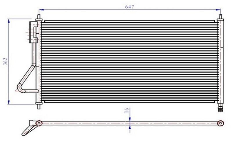 KLIMA RADYATORU FOCUS I 1.4 16V 1.8TDCI 1.6 ZETEC ...