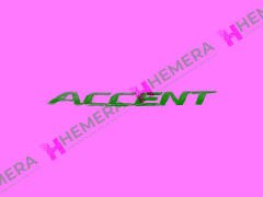 YAZI AMBLEM MODEL HYUNDAI ACCENT BLUE 2011>