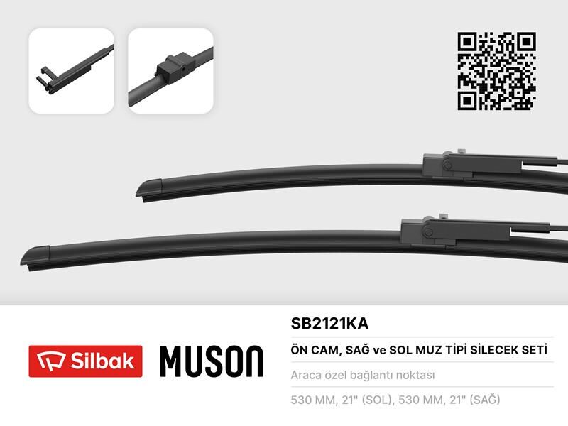 SİLECEK SÜPÜRGESİ 530/530mm (MUZ TİPİ) SKODA SUPER...