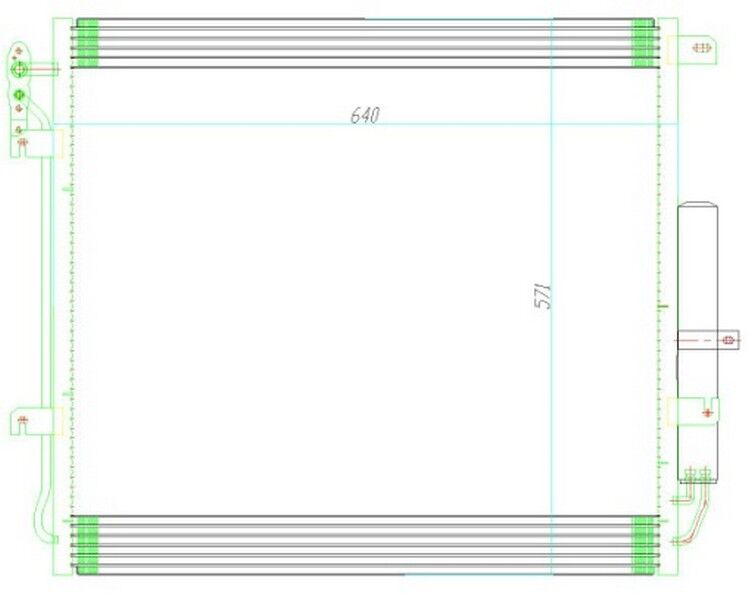 (CRO708) KLİMA KONDENSERİ LANDROVER DISCOVERY III-...