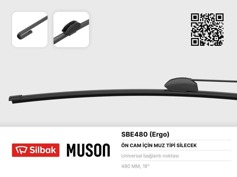 SİLECEK SÜPÜRGESİ MUZ TİPİ 480mm ÜNİVERSAL KANCALI...