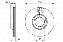 ON FREN DISKI STAREX 2,5 TCI CRDI  03-> H100 KMY 2,5 04-> (275X5)