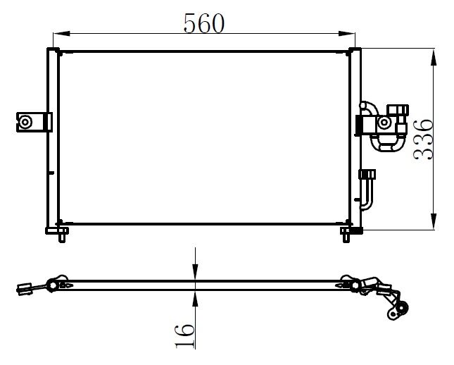 (x) KLİMA KONDANSERİ ACCENT 1.5i 96=>