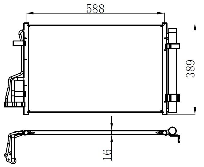 (x) KLİMA KONDANSERİ İ30 1.4i 07=>