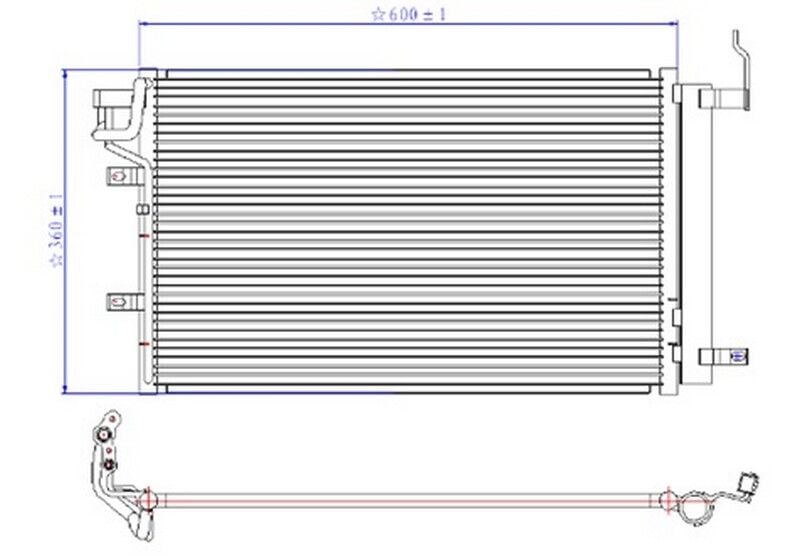(x) KLİMA KONDANSERİ KIA CERATO 1.5 CRDİ 04=>