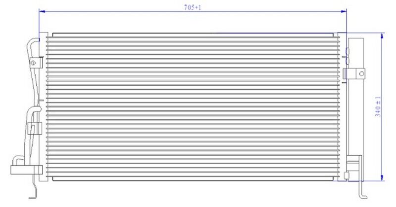 (x) KLİMA KONDANSERİ SONATA VI 2.4i 98=>