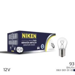 NIKEN 93 AMPUL YAKIN TIR. BAU15s P21W(12V) 10LU
