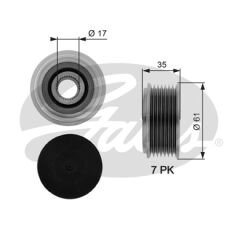 ALTERNATOR KASNAGI [59.2x35x17 MAKO TIP] TRANSIT V-184 2.4 D 01-06