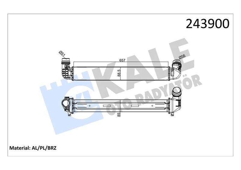 TURBO RADYATÖRÜ (INTERCOOLER) FLUENCE 10> 1.5DC...