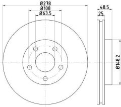 ÖN FREN AYNASI(ADET)FOCUS (04-12)CMAX (07-10)S40(0...