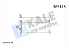 RADYATÖR DOBLO 1.9 JTD-1.3 (700x308x42) MEKANİK DY...
